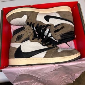 Authentic Size 12 Travis Scott x Air Jordan 1 Retro High mocha